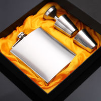 7oz Hip Flask set Funnel 2Cups Luxury whisky Alcohol Liquor Stainless Steel Hip Flasks Whiskey Alcool Wine Bottle Groomsmen Gift