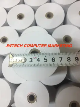 12 Rolls 76mm x 70mm Journal Tape 1 Ply