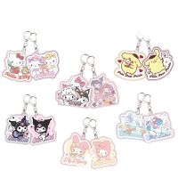 Sanrio Cinnamoroll Hello Kitty Special-shaped Key Chain Acrylic Material Cartoon Pendant Pendant Jewelry Bag Pendant Gift