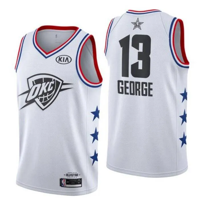 Bkb 2019 All-star Game Nba Jersey Oklahoma George Retro Classic Jersey 