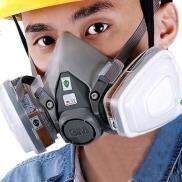 Mặt Nạ Phòng Độc 3M 6200. Đủ 7 Chi Tiết, Chống Độc, Phun Sơn, Hóa Chất