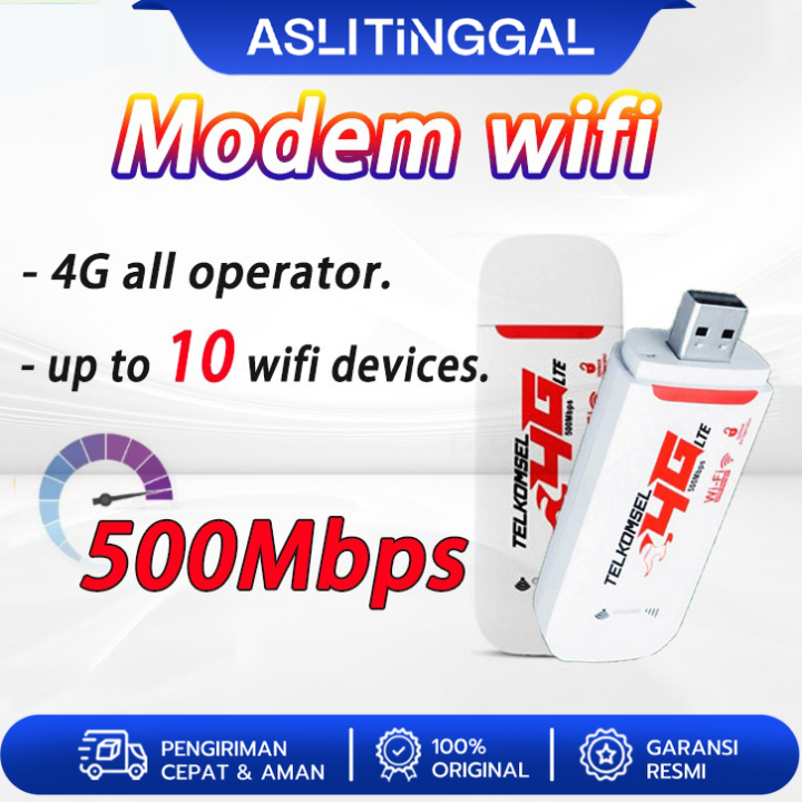 Portable Modem Wifi Usb 4g All Operator Lte Modem Usb 500mbps Modem Mifi Cod Support 10 Devices