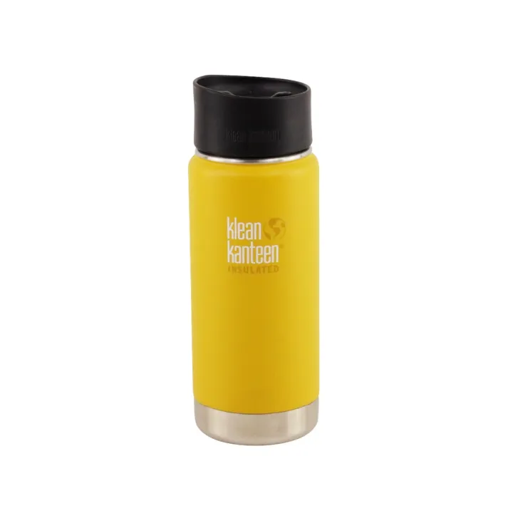 Klean Kanteen 16oz Wide Insulated w/ Café Cap Lemon Curry Lazada PH