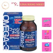 Viên uống dầu cá Omega-3 hỗ trợ tim mạch Orihiro 180 viên