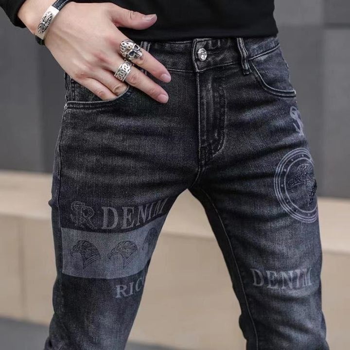 celana-jeans-denim-ยืดเอนด์-elegante-cl-ssico-ที่โดดเด่น-impresso-preto-para-homens-alta-qual-as-de-luxo