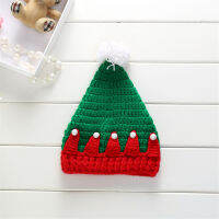 Natal Chapéu Do Bebbęinverno Quente Malha โครเชต์ Boné Natal Árvore Bebe Menino Menina Gorro Gorro Santa Presente Acessórios