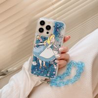 สามารถใส่ได้กับ iPhone เคสโทรศัพท์ TPU แบบนิ่มมีทรายเหลวในของเหลวเคลื่อนไหวได้สำหรับเจ้าหญิงดอกไม้iPhone 15 13 12 Mini 11 Pro X XR XS สูงสุด8 7 6 6S Plus SE 2020 2022