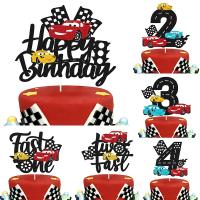 Cartoon Lightning Car Theme Birthday Racing Boy Baby Shower Decoration Supplies