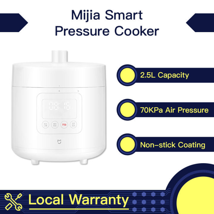 Xiaomi Mijia Electric Pressure Cooker 2.5L Multifunctional Rice Cooker  Small Hot Pot Pressure Cooker Powder Coating Smart Recipe