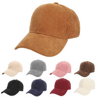 หมวกหมวกคอร์ดูรอยทรงแข็งทรงหมวกเบสบอลหมวกเบสบอลสำหรับผู้หญิงและผู้ชาย