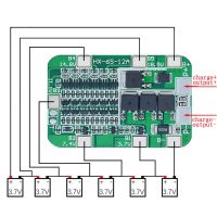 Li-Ion แผ่นป้องกันแบตเตอรี่ลิเธียม PCB BMS 6S สำหรับ15A 24V ชุดโมดูลชาร์จแบตเตอรี่แบตเตอรี่ลิเธียม Li-Ion 18650