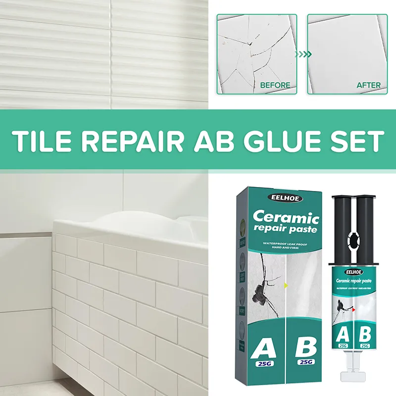 Ocean New White Ceramic Repair Paste Tile Repair AB Glue Set 50g