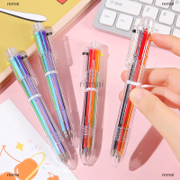 remai ปากกาลูกลื่น6สี1ชิ้นปากกาลูกลื่นขนาด0.7มม. สำหรับการเขียนโรงเรียนสำนักงานปากกาเครื่องเขียนสำหรับนักเรียน