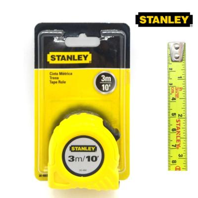 Stanley ตลับเมตรขนาด 3m/10ฟุต รุ่น 30-486 ปุ่มล๊อค 3 ระดับ   สายวัดเคลือบด้วยไทล่อน ช่วยยืดอายุการใช้งาน ตัวเลขดูชัดเจน