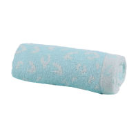 BEHOME ผ้าเช็ดผม Pastel Leopard 15"x36" (Baby Blue)