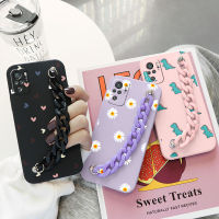 Case For Redmi Note 10 Pro Wrist Chain Soft Silicone Protective Cover For Xiaomi Redmi Note 10S Note10 10pro Phone Shell Bumper