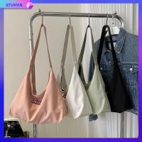 BTVHYA น้ำหนักเบามาก กระเป๋า Crossbody ผ้าใบแคนวาส จุได้มาก ถุงใต้วงแขน ของใหม่ กระเป๋าสะพายไหล่แบบสั้น การเดินทางการเดินทาง