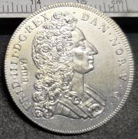 1715 Denmark 16 Skilling Dansk-Christian IV เหรียญชุบเงินสำเนาเหรียญ LYB3816ธนาคาร