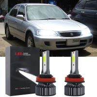 หลอดไฟ Led สีขาว6000K สำหรับ Honda City 2002-2012ชุดไฟหน้าลำแสงสูงต่ำ2