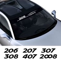 For Peugeot 206 308 307 207 RCZ Rifter 407 208 108 3008 Car Front Windshield Sticker Styling Decals Auto Exterior Accessories