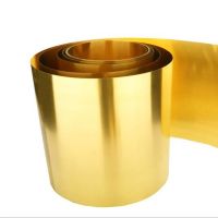 Thick 0.02mm 0.03mm 0.05mm Width 100mm Thin Latten Flitter Gold Sheet Yellow Copper Foil Brass Plate Brass Strip