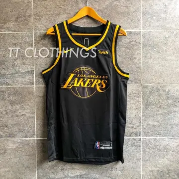 Men's Los Angeles Lakers #23 LeBron James Golden Edition Jersey - Black 