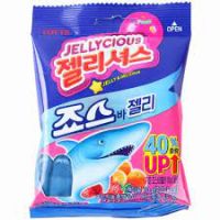 lotte jaws bar jelly เยลลี่กัมมี่ 죠스바맛 젤리셔스 70g