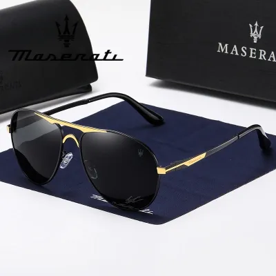 Maserati ใหม่ แว่นตากันแดด เลนส์โพลาไรซ์ เปลี่ยนสีได้ สไตล์เรโทร สําหรับผู้ชาย ผู้หญิง UV400 2022