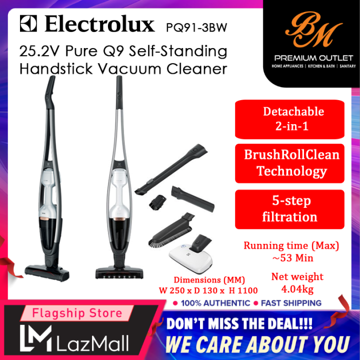 Electrolux PQ913BW with Bed nozzle PQ913EM Cordless Stick Vacuum
