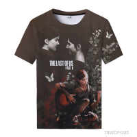 2023 New The Last Of Us Part II T-shirt Mens Womens Game 3D Printing Streetwear Fashion Oversized T-shirt Harajuku Upper Clothes Summer Fashion T-shirt