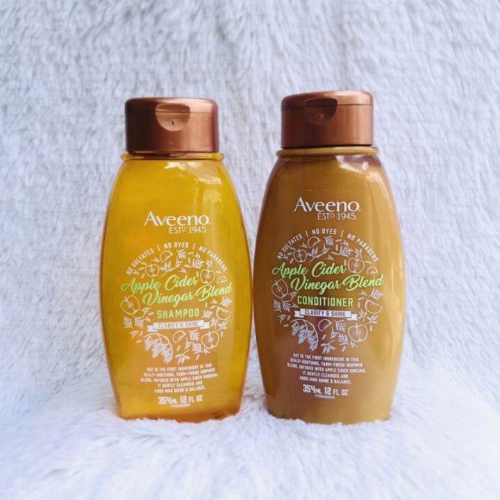 Aveeno Apple Cider Vinegar Blend Shampoo and Conditioner SET Lazada PH