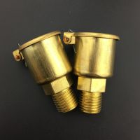 M6 M8 M10 M14 Metric Male Brass Spring Cap Grease Oil Cup Lubricating Cup For Machine Tool