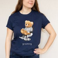 2022 Tshirts Haircut Teddy Bear Print Vogue Tee T For