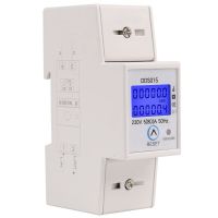 Yingke รางดินเฟสเดียวใช้วัตต์มิเตอร์วัตต์เครื่องวัดพลังงานไฟฟ้า Kwh 5-80a 230V Ac 50Hz พร้อมรีเซ็ตฟังก์ชัน