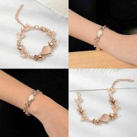 สร้อยข้อมือ Rose Gold เครื่องประดับแฟชั่นสตรี