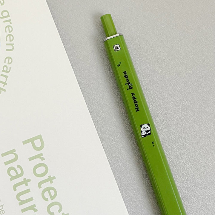 ปากกาเจลแบบกดแพนด้าปากกาสี่เหลี่ยมน่ารักสุดๆใส่ปากกาเซ็นชื่อง่ายๆ