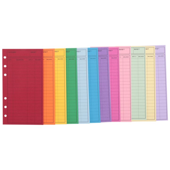 12-budget-envelopes-card-cash-envelope-system-save-money-various-colors-vertical-layout-and-perforation