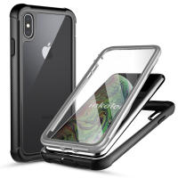 Inkolelo เคสสำหรับ iPhone XS MAX,เคสครอบเต็มปกป้องหน้าจอในตัวปกป้องปกป้อง iPhone XS MAX