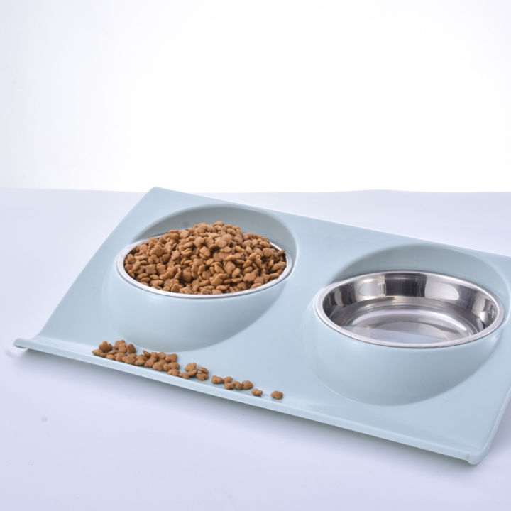 plastic-double-cat-bowl-stainless-steel-soup-slow-feeder-pink-cat-accessories-bowls-salad-katten-voerbak-cat-supplies-by50mw