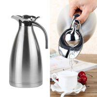 2L Stainless Steel Thermal Jug Vacuum Flask Hand Pressing Type Coffee Tea Milk Pot Thermo Jug Vacuum Insulated Bottle