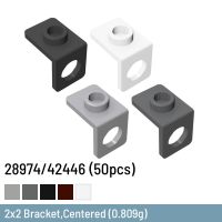 50 Pcs DIY Building Blocks Thin Digital Bricks Mini Fig Bracket Size Compatible With 28974 / 42446 Plastic Toys for Children Building Sets