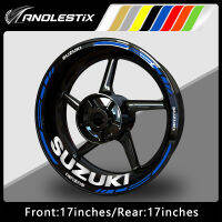 ฮับสติกเกอร์ล้อรถจักรยานยนต์สะท้อนแสง AnoleStix แถบขอบรูปลอก17นิ้วสำหรับ SUZUKI