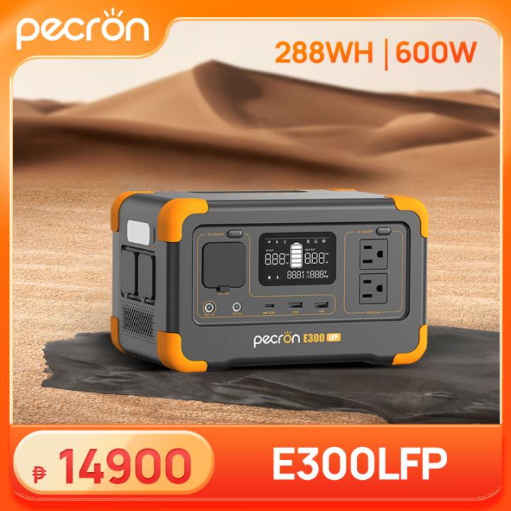 【new Arrivals】pecron E300lfp 288wh 600w Portable Power Station Lifepo4 