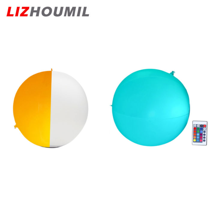 lizhoumil-ลูกบอลชายหาดของเล่นเรืองแสง-led-สูบลมขนาดใหญ่ลอยได้พร้อมไฟเปลี่ยนสีสำหรับปาร์ตี้ฤดูร้อนสระน้ำชายหาดปาร์ตี้