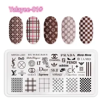 Buy Nail Art Stamping Plate - Designer Brands - MyDeal