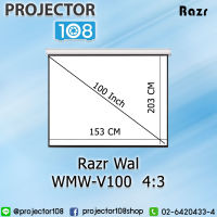 Razr Wall Projection Screen WMW-V100 (100 Inch Diag 4:3)