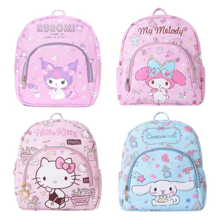sanrio-kawaii-hello-kitty-cinnamoroll-kuromi-my-melody-cartoon-cute-leather-transparent-childrens-backpack-school-bag-girl-gift