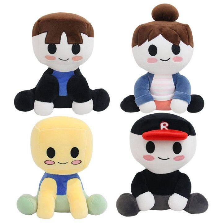 New Blox Buddies Plush Toys Cartoon Girl Black With Hat Yellow