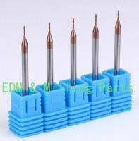 5Pcs CNC Milling Machine Solid Carbide Micro เจาะ Bits End Mills ตัด Dia 0.5มม. D4 * 50L * 2T สำหรับ Milling Cutter Mill Part