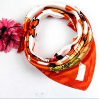 ▨▼●  2020 Square Scarf Hair Tie Band Women Elegant Small Vintage Skinny Scarf Retro Head Neck Silk Scarf Print Scarves